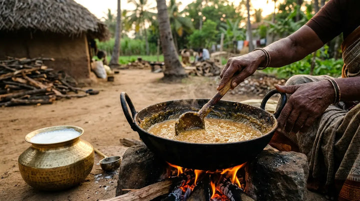 How Authentic Palkova is Made: From Farmer to Iron Pan